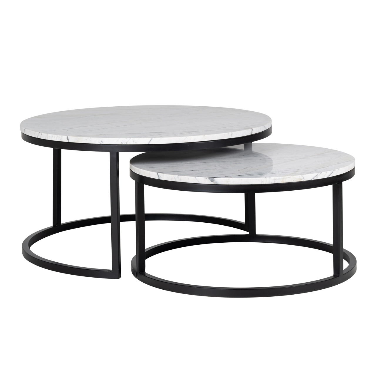 Salontafel Lexington white set van 2 (White)