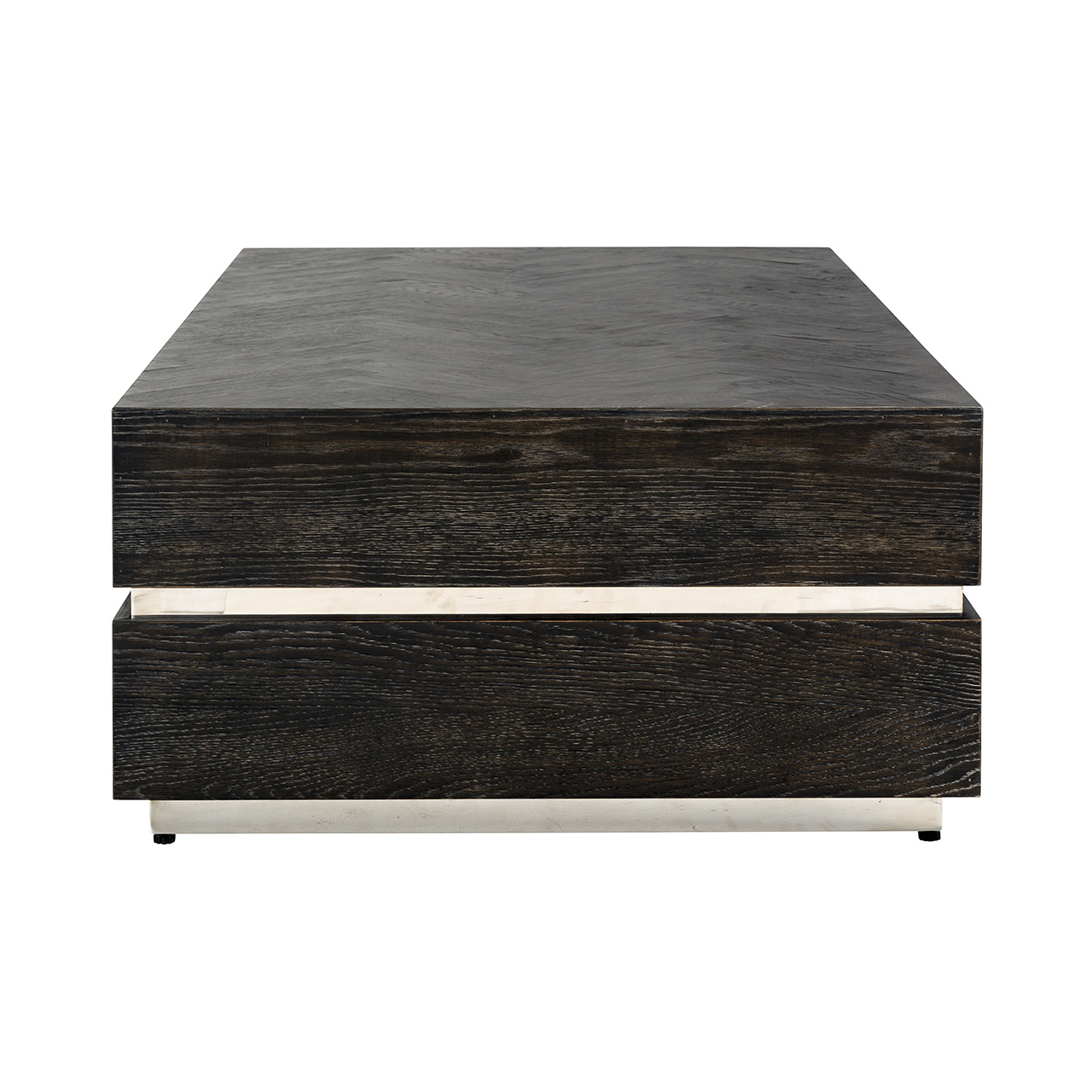 Salontafel Blackbone silver 150x80 (Block) (Zilver)