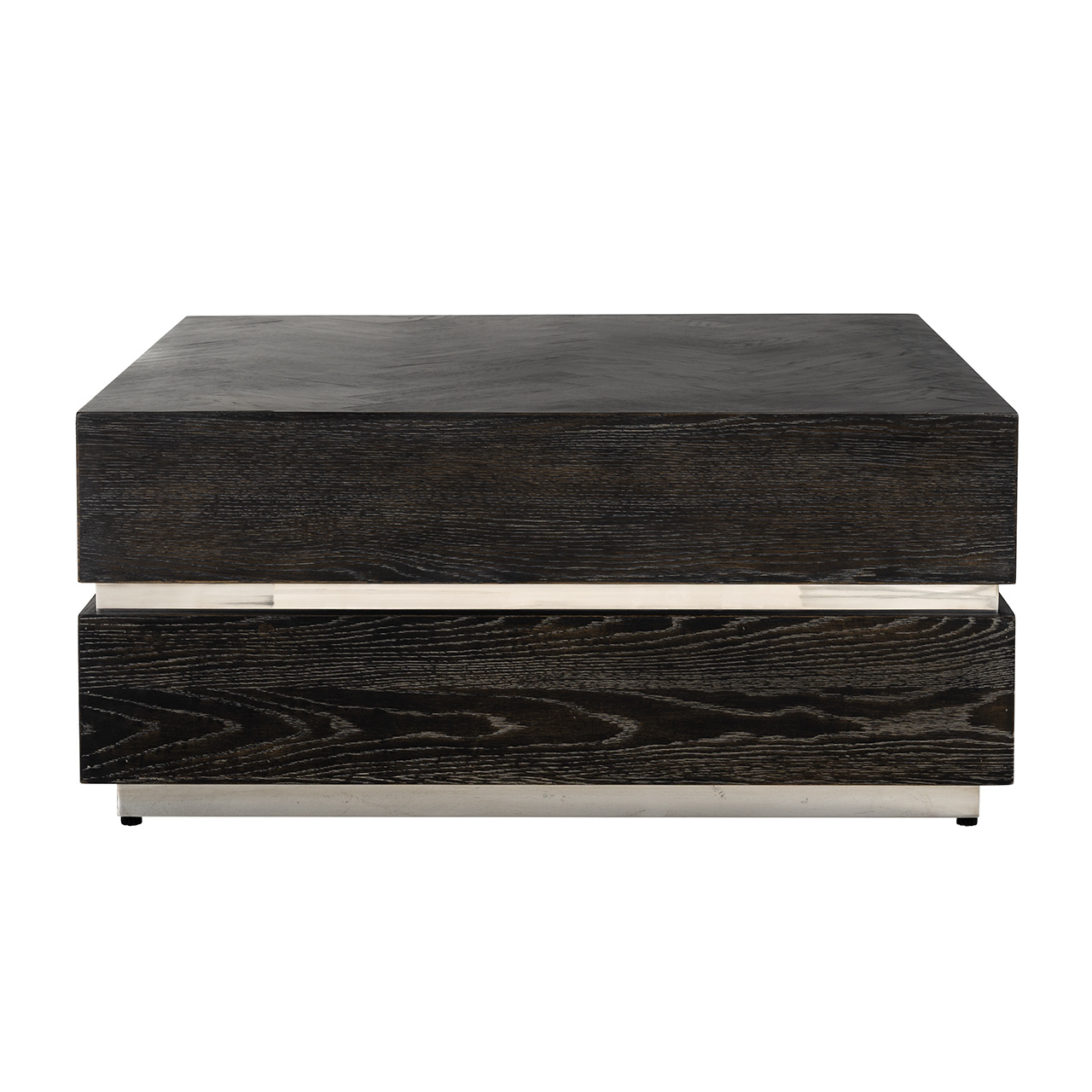 Salontafel Blackbone silver 90x90 (Block) (Zilver)
