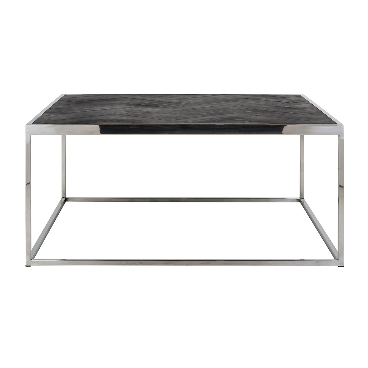 Salontafel Blackbone silver 90x90 (Zilver)