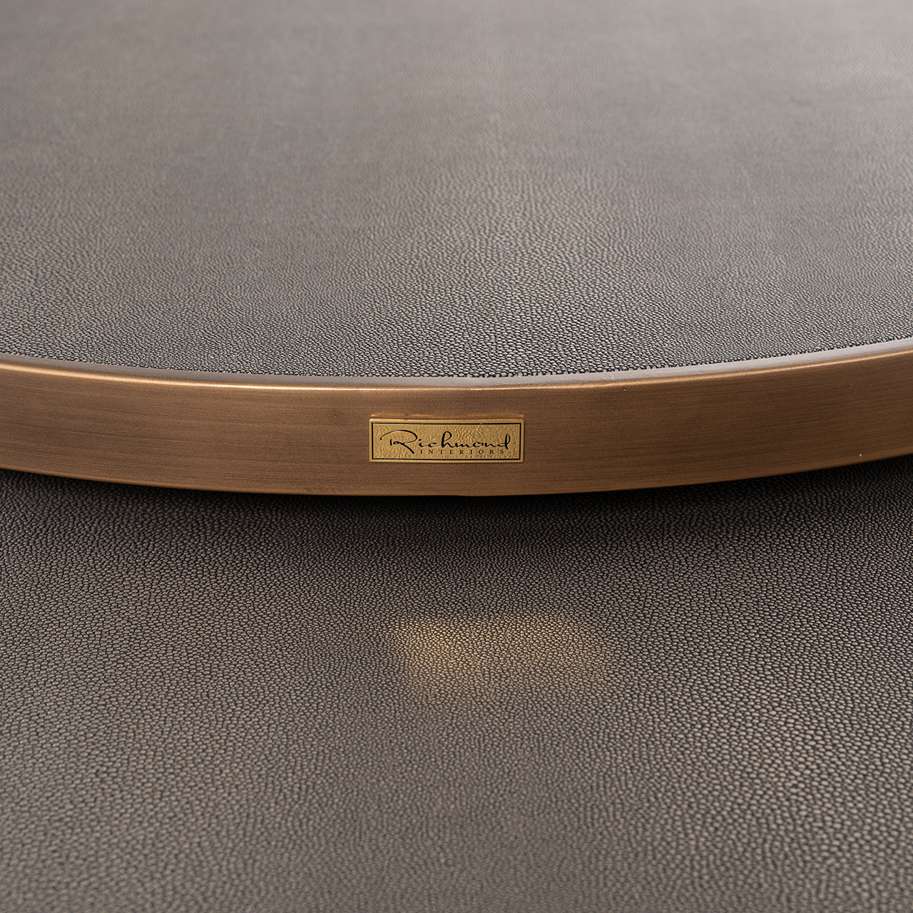 Salontafel Bloomingville set van 2 rond shagreen (Goud)