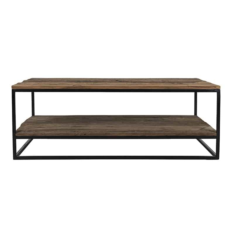 Salontafel Raffles, gerecyceld hout