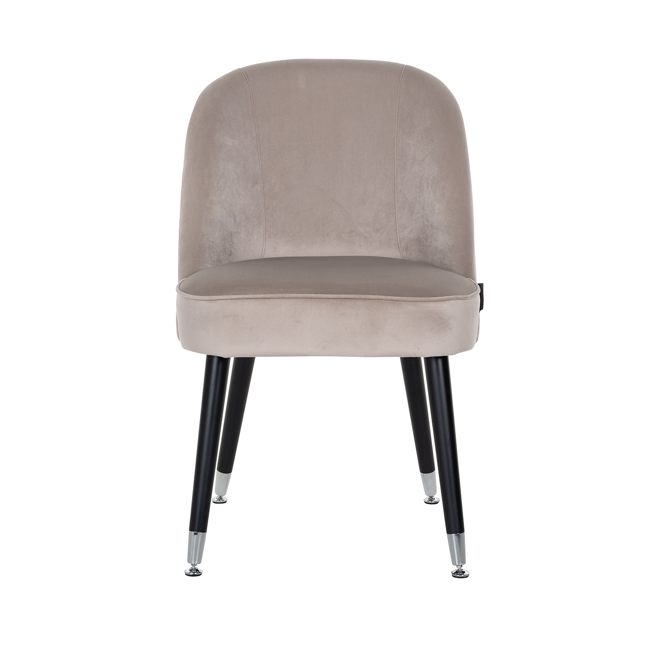 Stoel Julius Khaki Velvet, Silver footcap (Quartz Khaki 903)