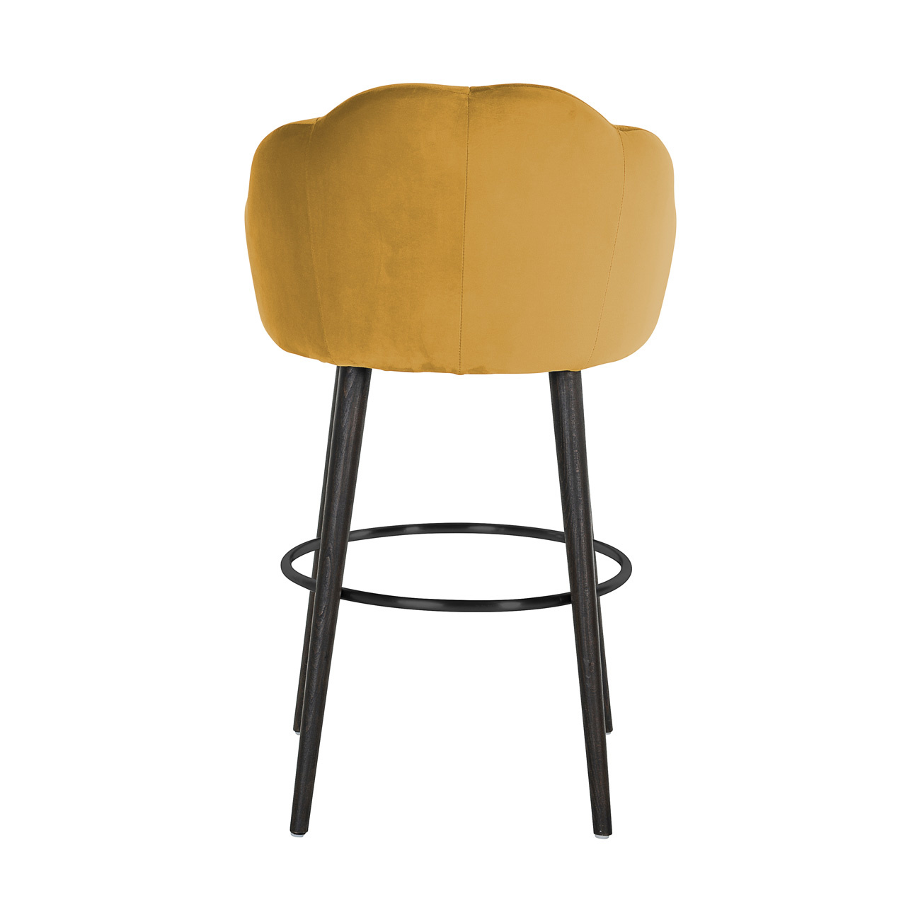 Barstoel Tulip Ochre velvet (Quartz Oaker 402)