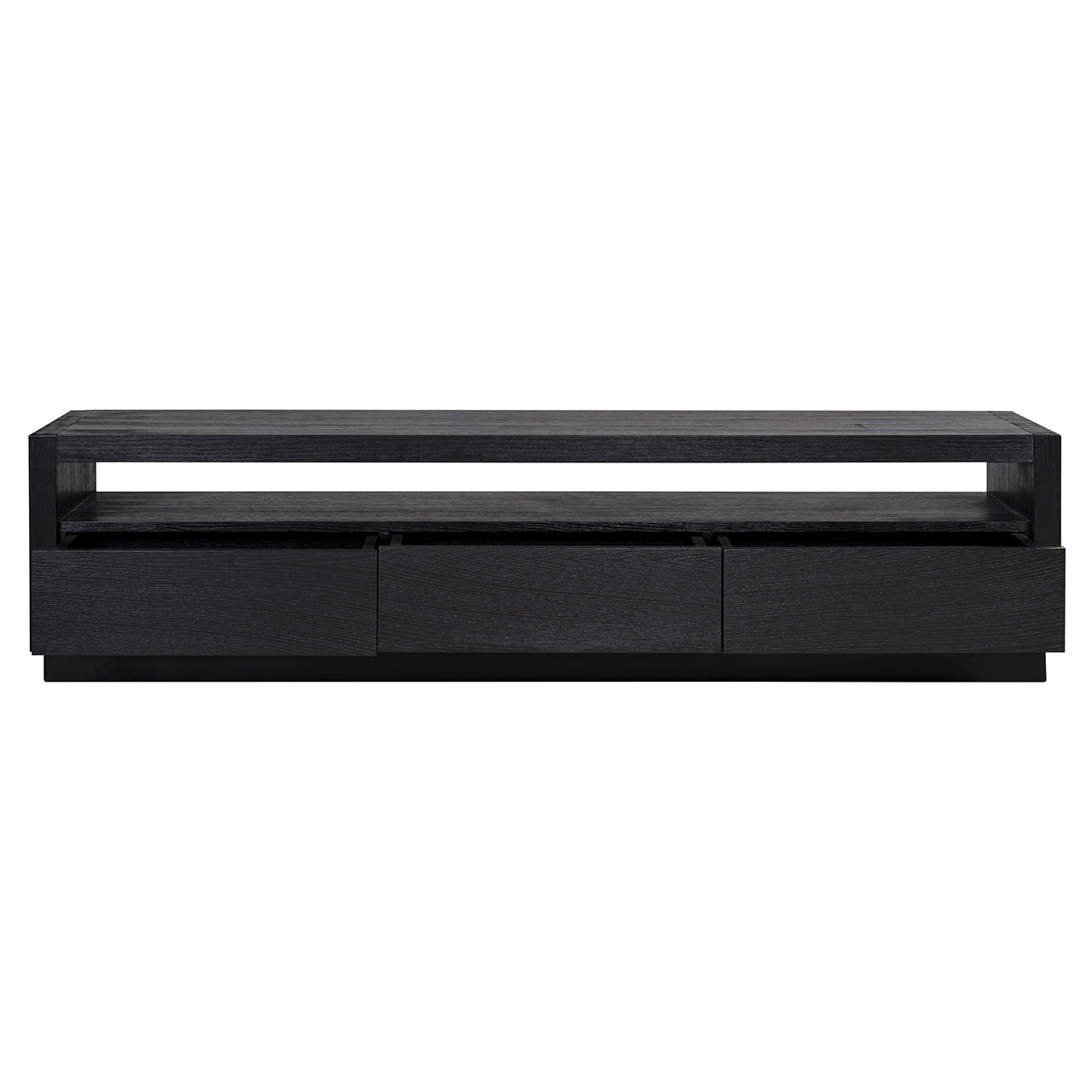 TV dressoir Oakura 3-laden (Zwart)