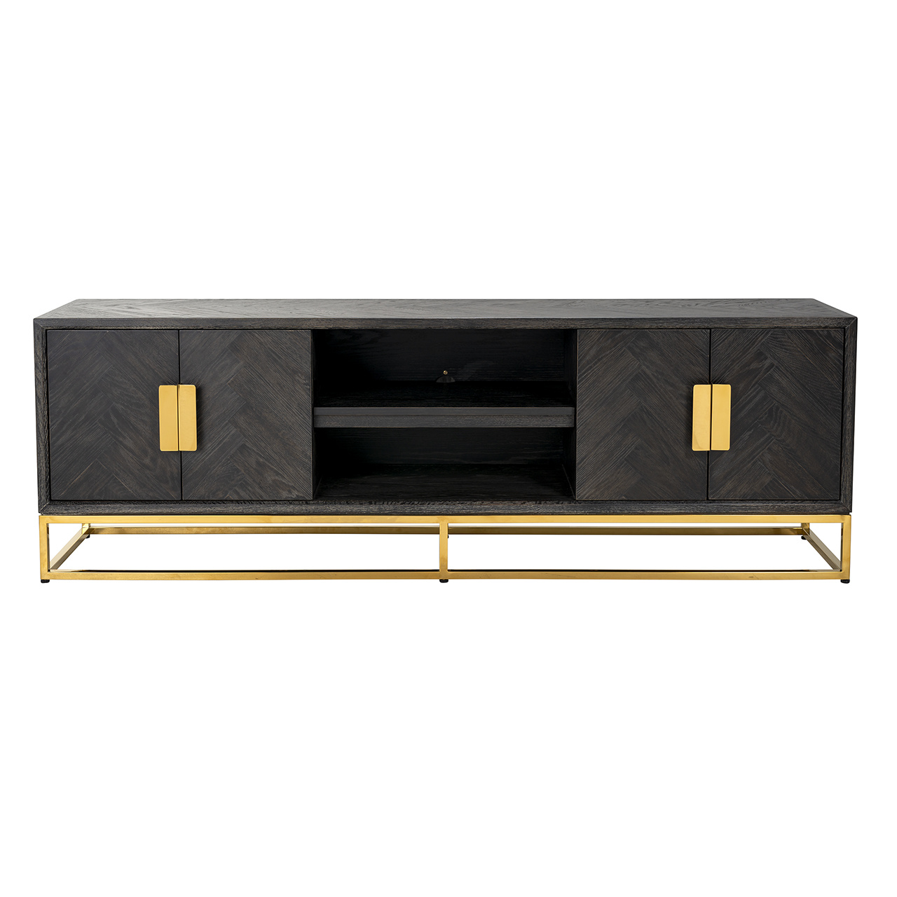 TV-dressoir 185 Blackbone gold 4-deuren (Goud)