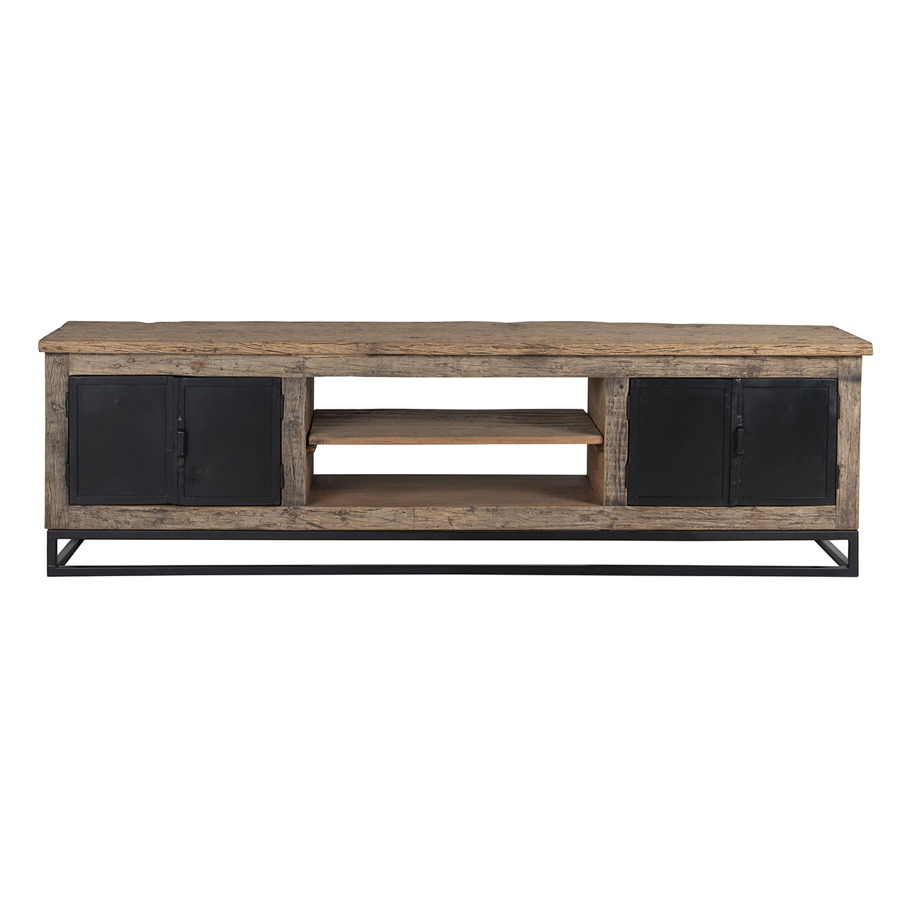 TV-dressoir Raffles 4-deuren, gerecyceld hout