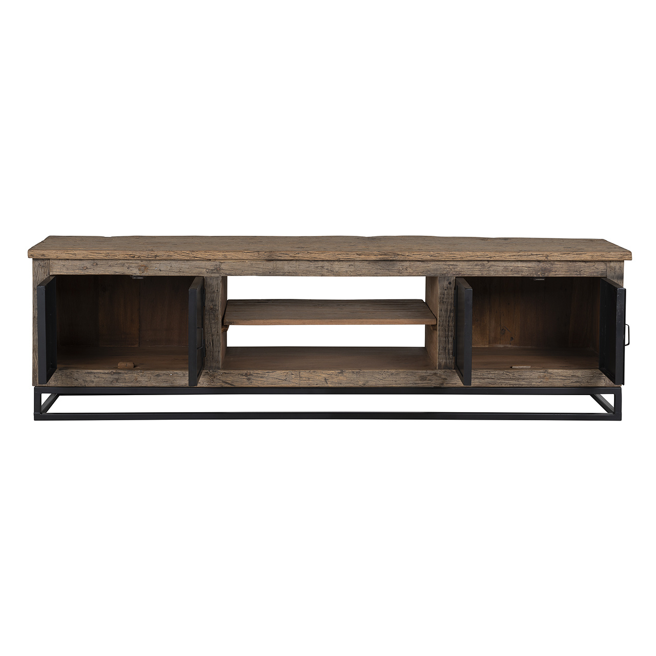 TV-dressoir Raffles 4-deuren, gerecyceld hout