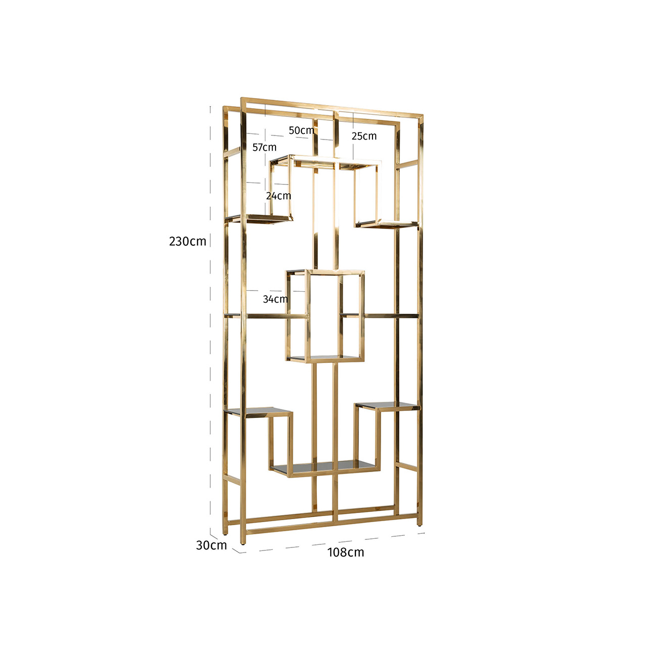 Wandkast Magnus (Goud)