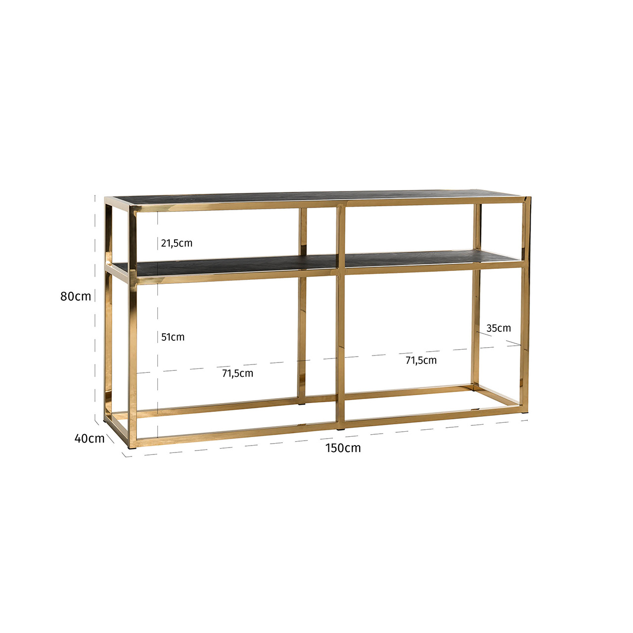 Wandtafel Blackbone gold (Goud)