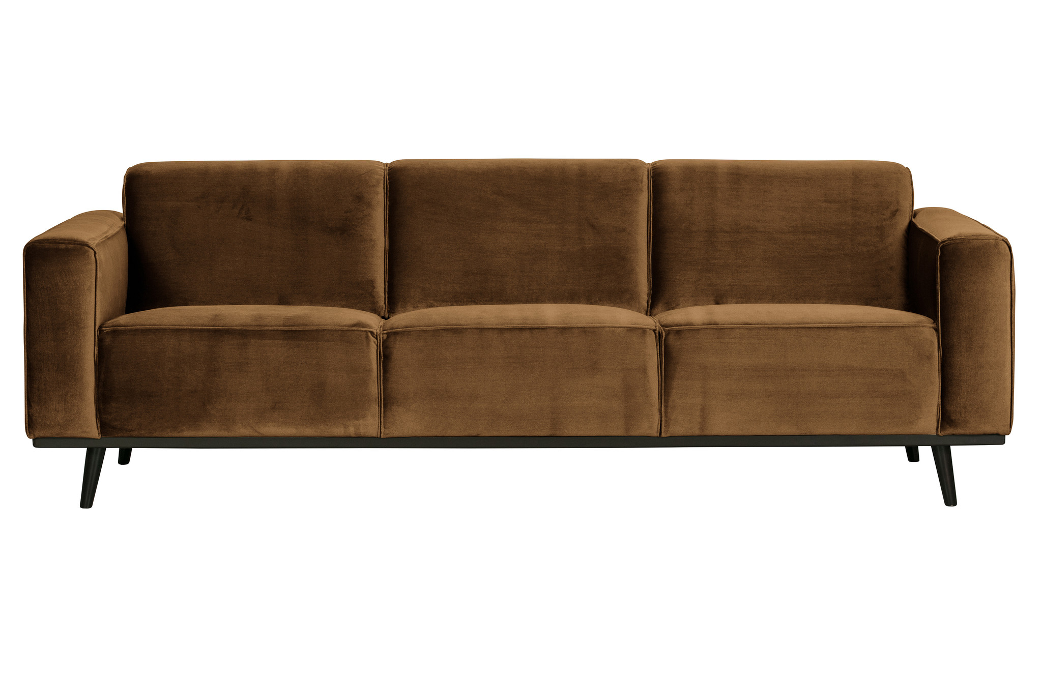 Statement 3-zits Bank 230 Cm Fluweel Honing Geel