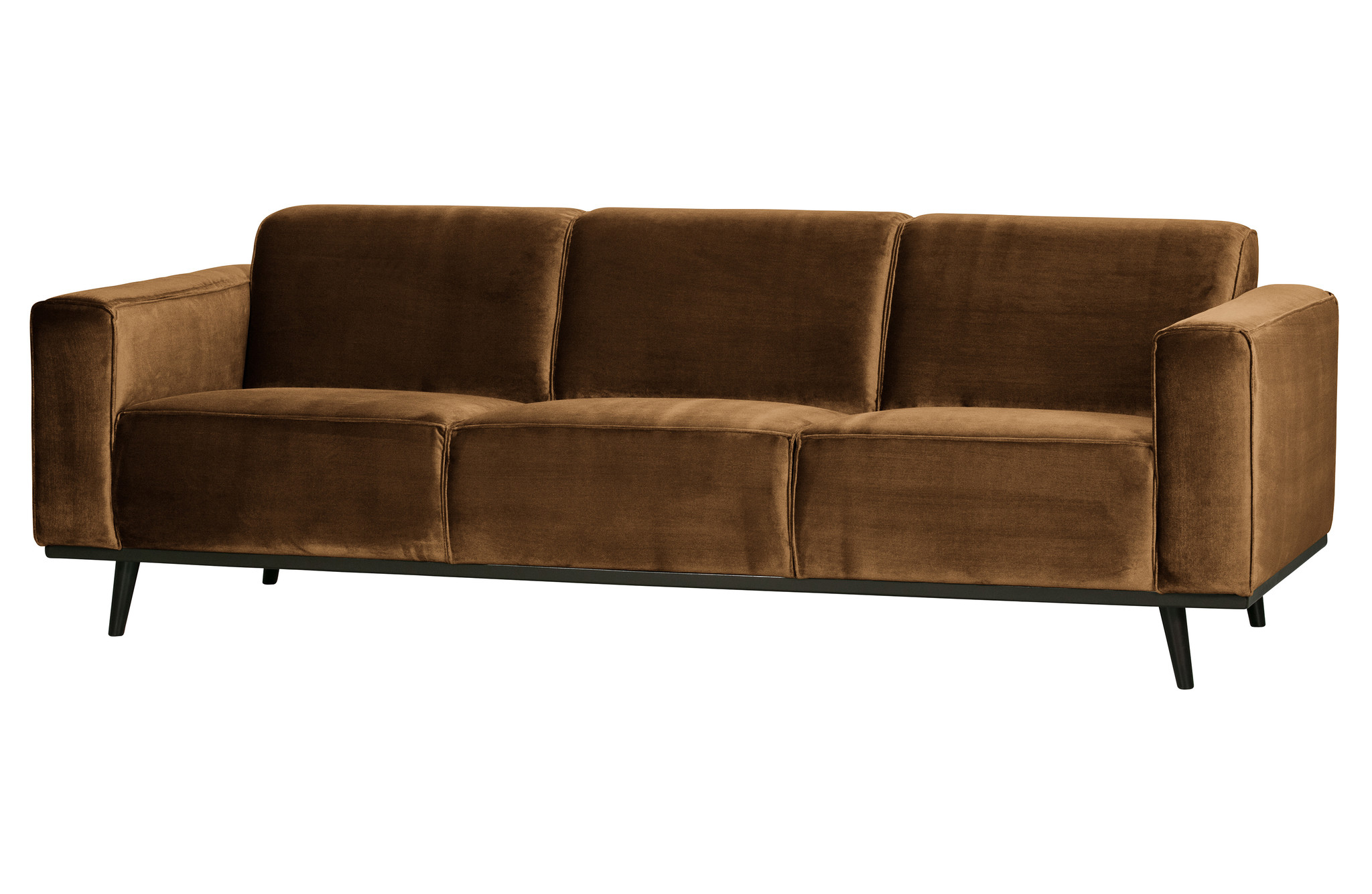 Statement 3-zits Bank 230 Cm Fluweel Honing Geel