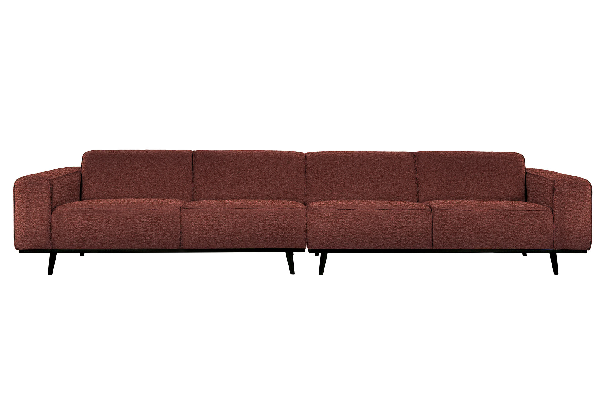 Statement Xl 4-zits Bank 372 Cm BouclÉ Chestnut