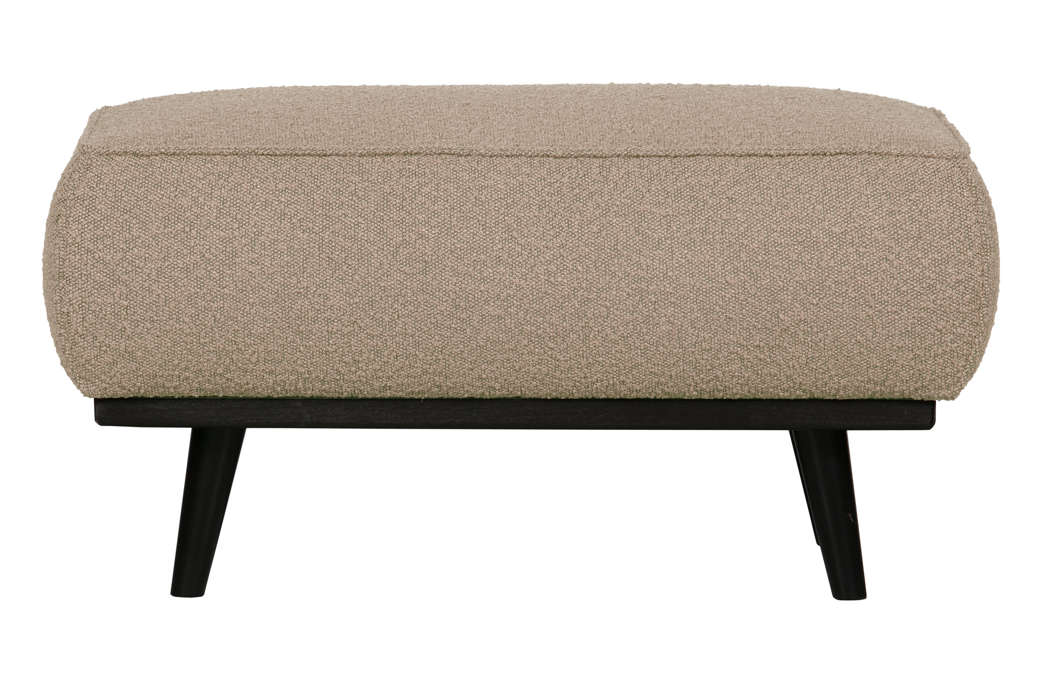 Statement Hocker BouclÉ Beige 80x55cm