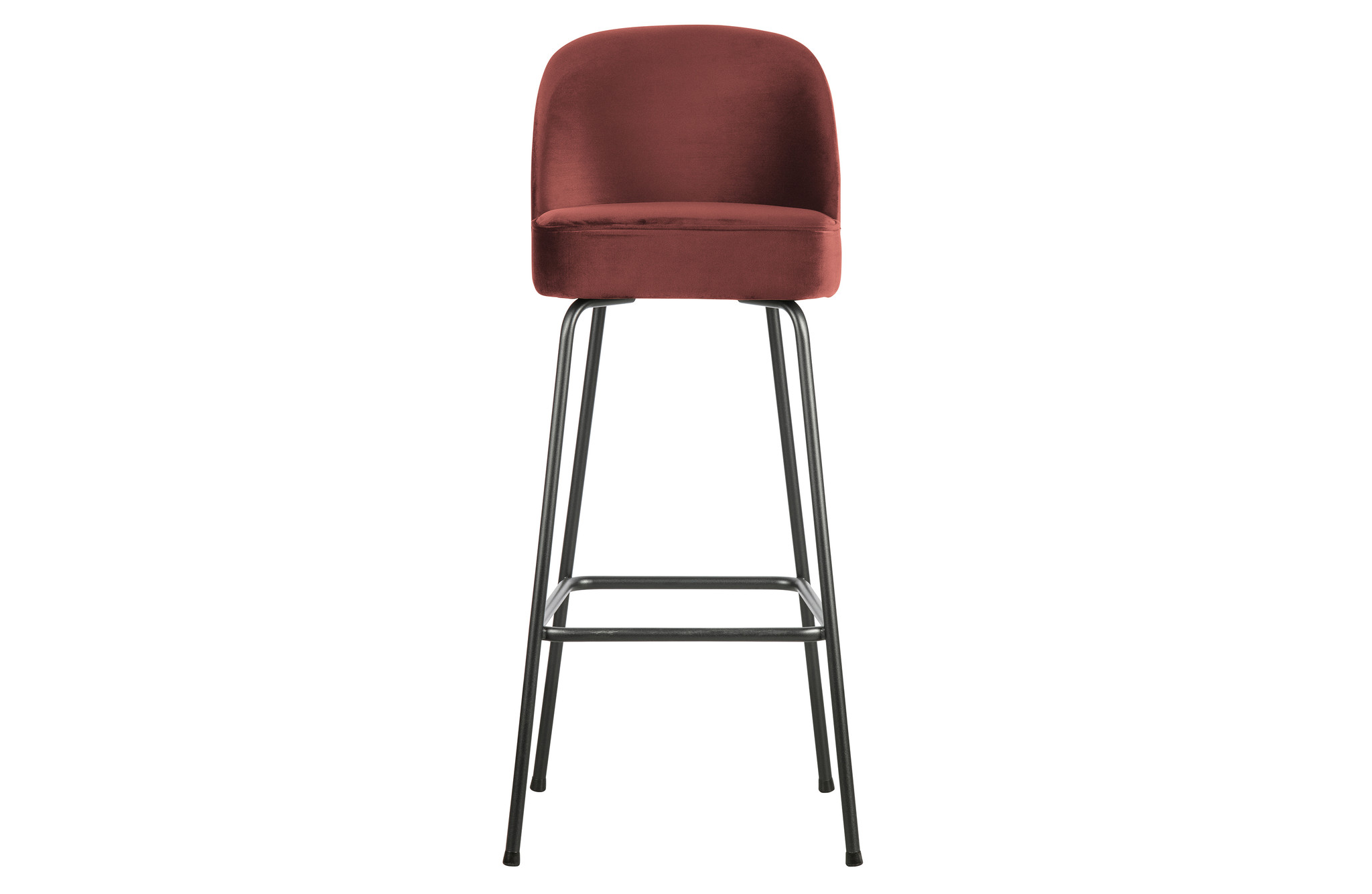 Vogue Barstoel 80cm Fluweel Chestnut