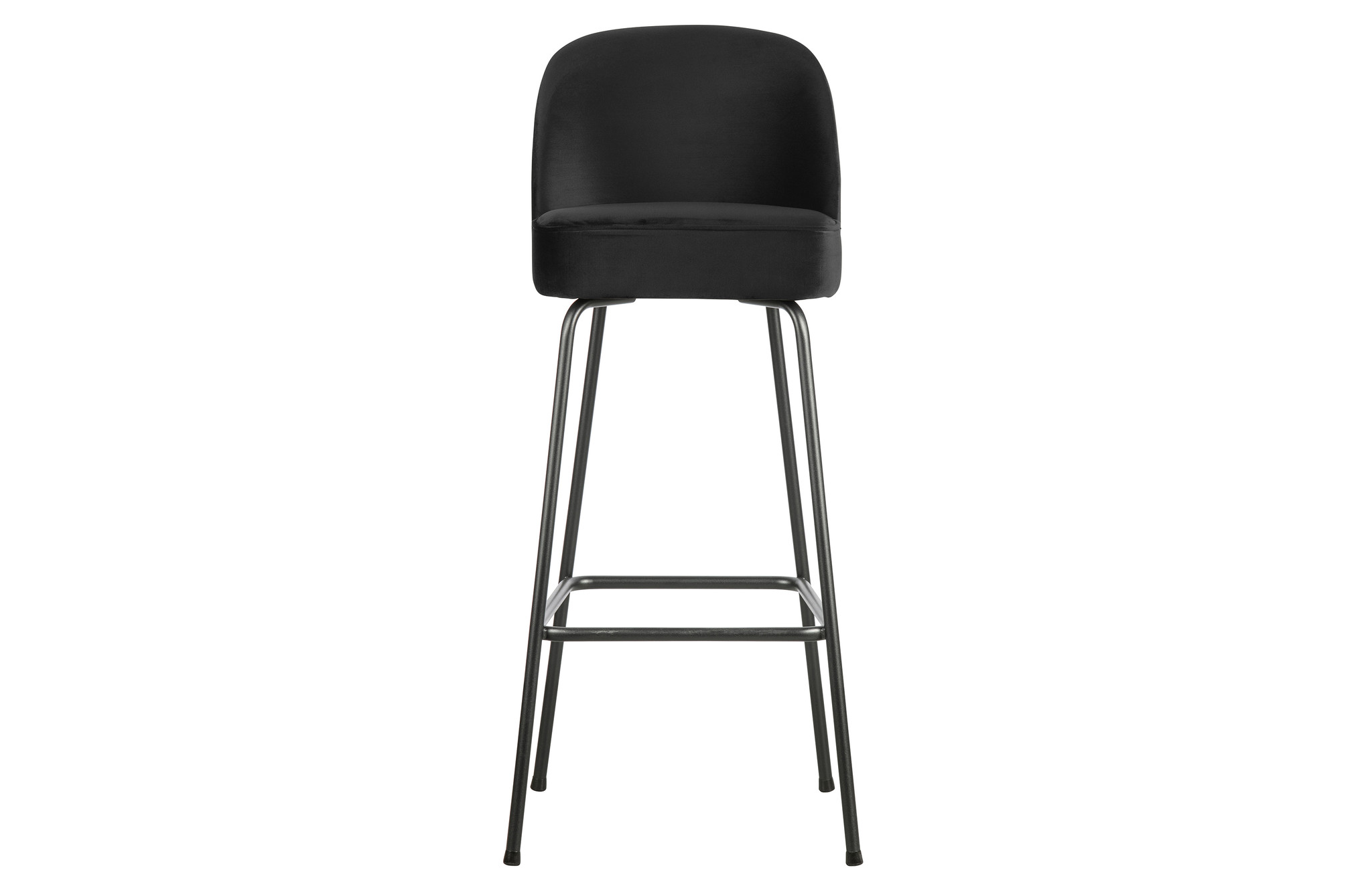 Vogue Barstoel 80cm Fluweel Zwart