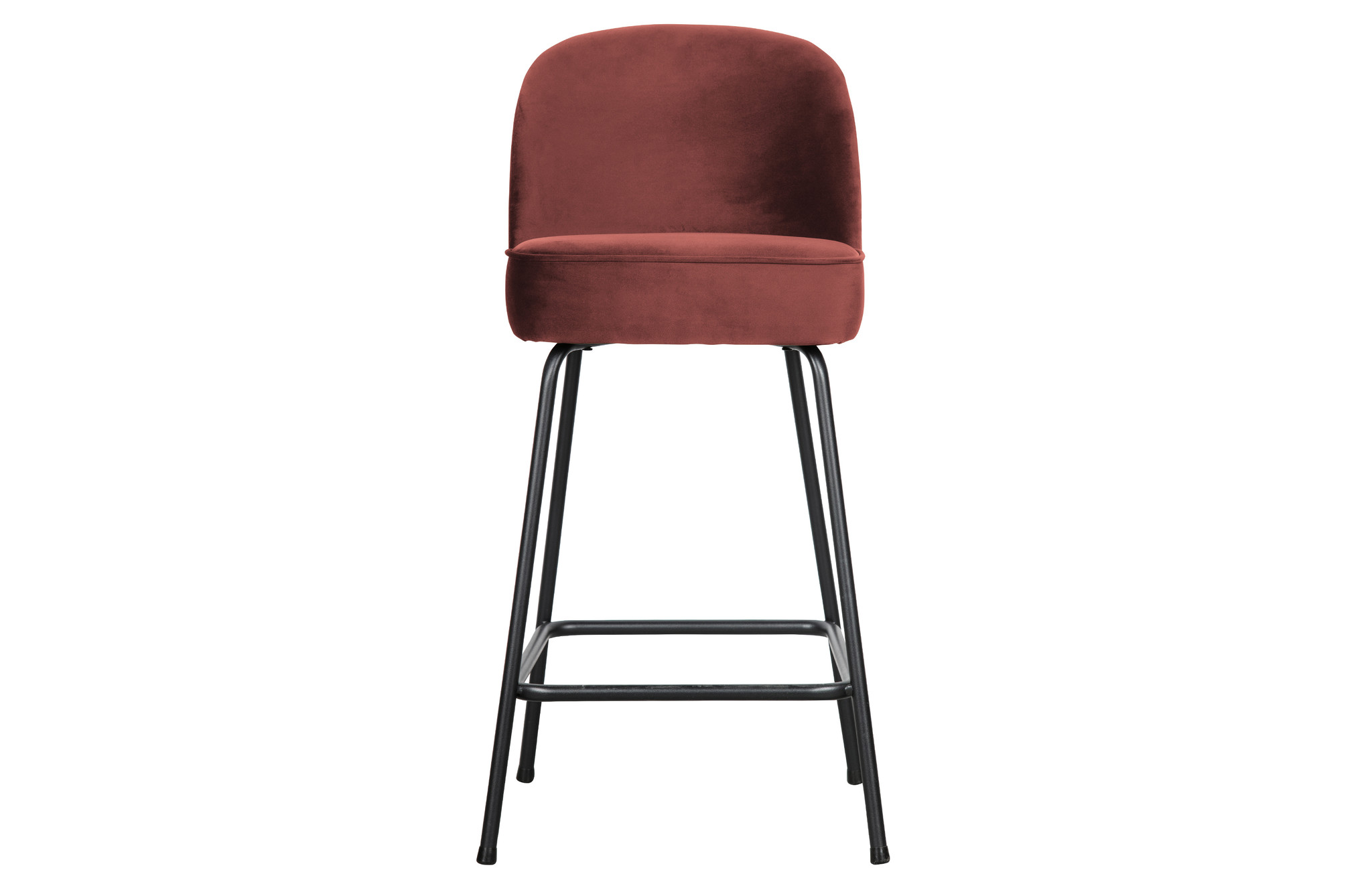 Vogue Barstoel 65cm Fluweel Chestnut