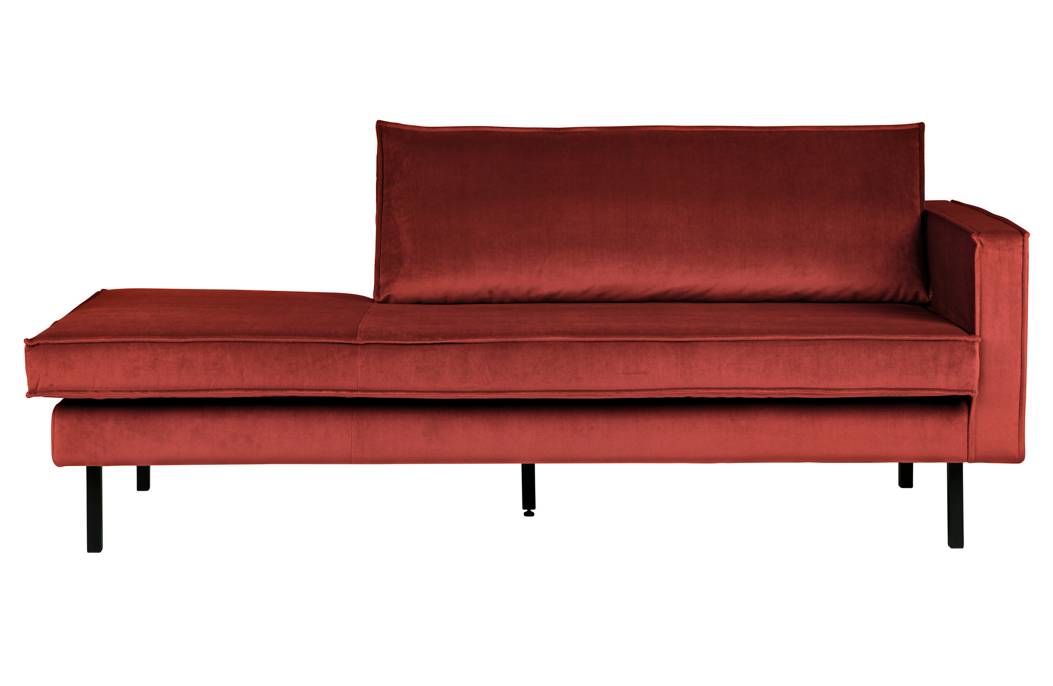 Rodeo Daybed Right Velvet Chestnut