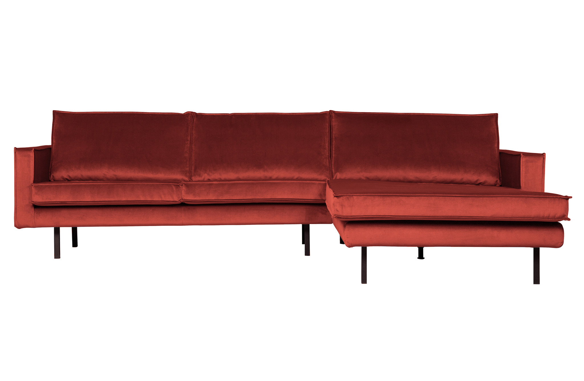 Rodeo Chaise Longue Rechts Velvet Chestnut