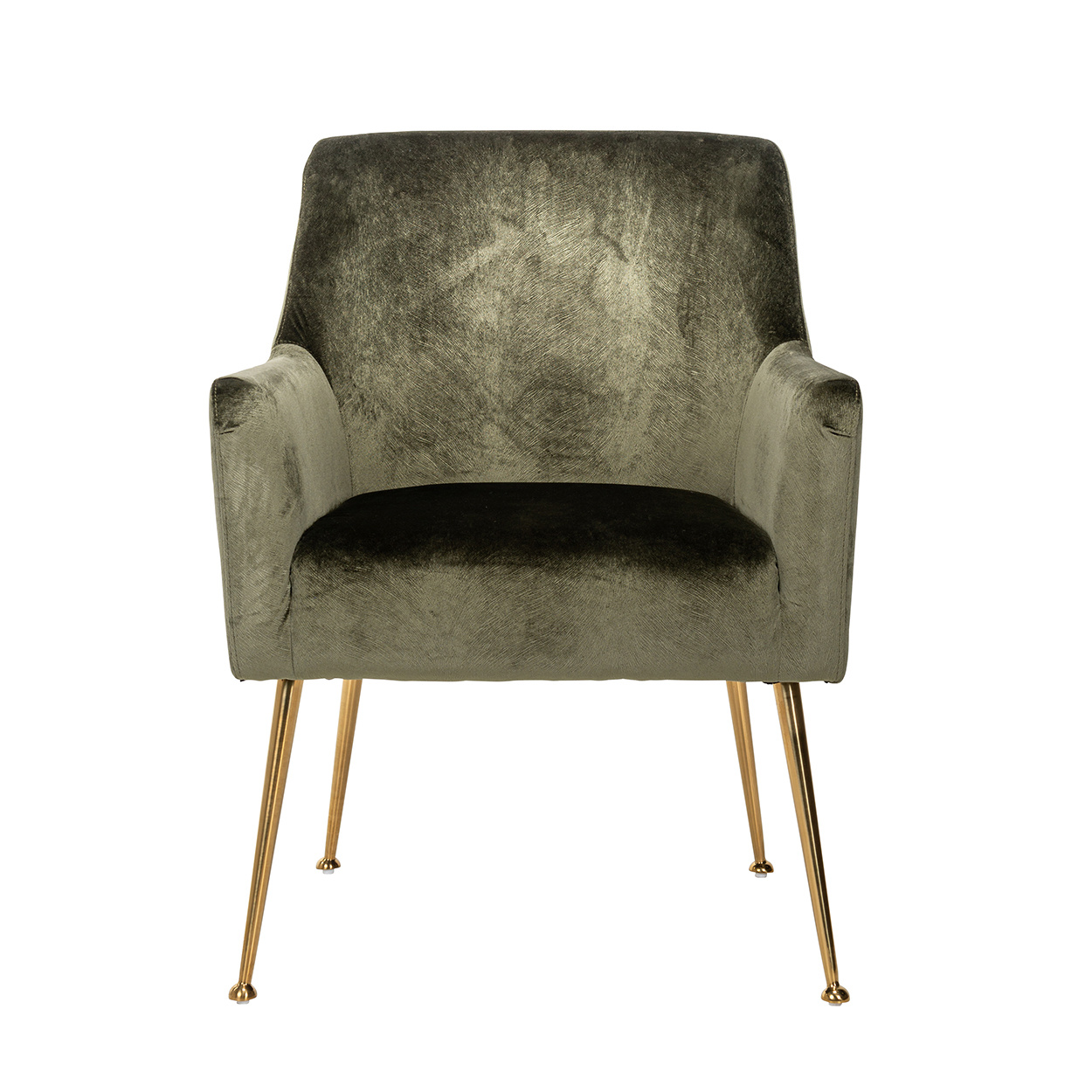 Stoel Harper Green Feather (Feather Velvet Green HD002)