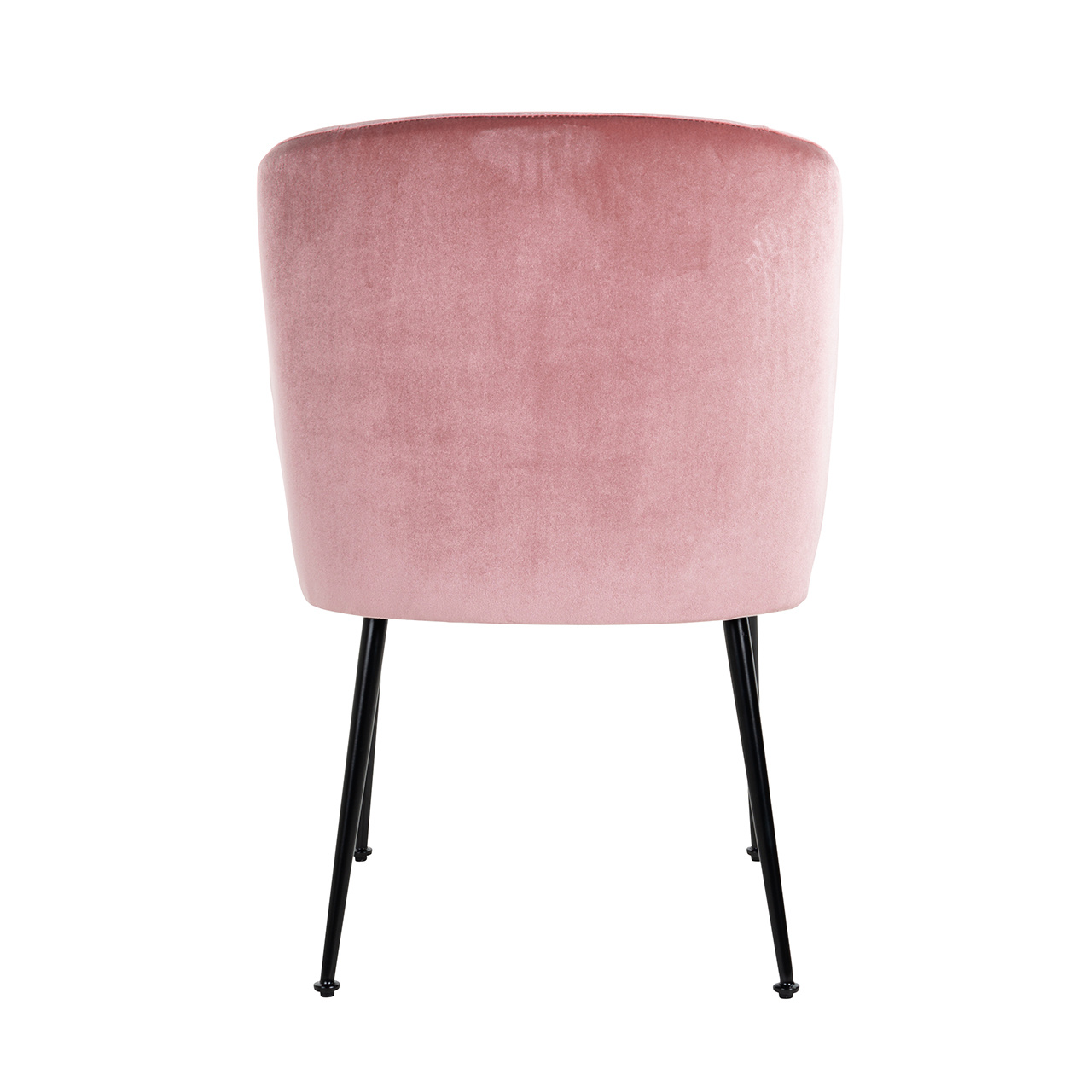 Stoel Fallon Blush Velvet / black (Genova 706 Blush)
