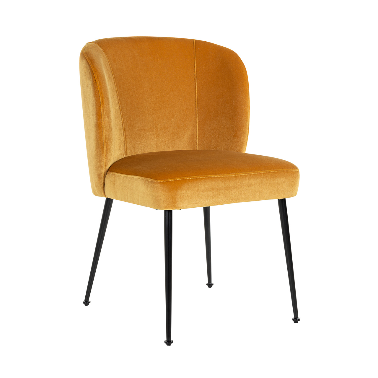 Stoel Fallon Gold Velvet / Black (Genova 401 Gold)