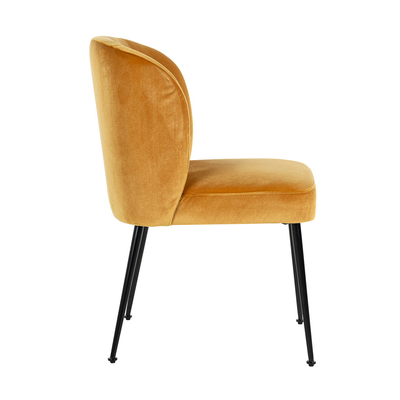 Stoel Fallon Gold Velvet / Black (Genova 401 Gold)