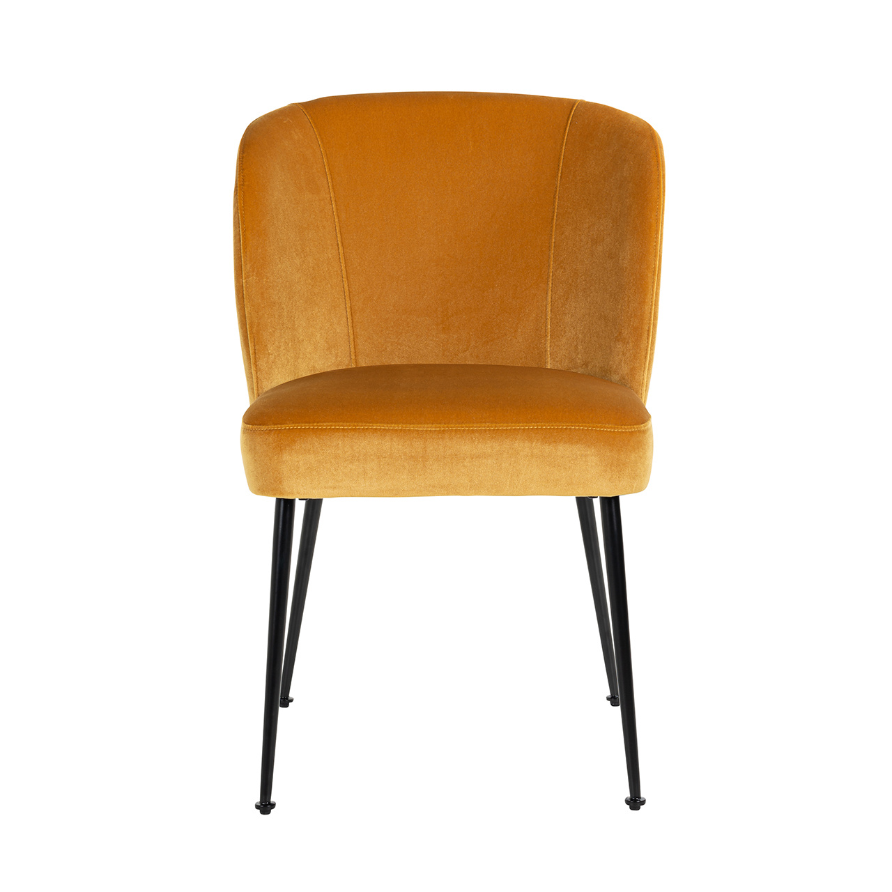 Stoel Fallon Gold Velvet / Black (Genova 401 Gold)