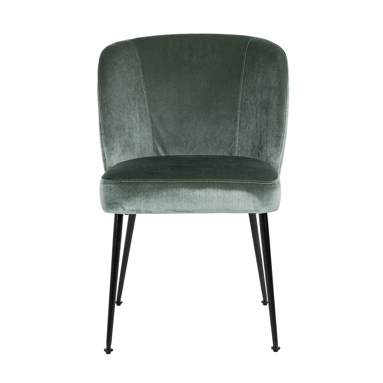 Stoel Fallon Jade Velvet / Black (Genova 504 Jade)