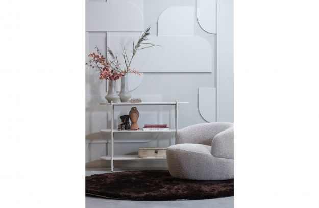 Woolly Draaifauteuil BouclÉ Naturel Gemeleerd