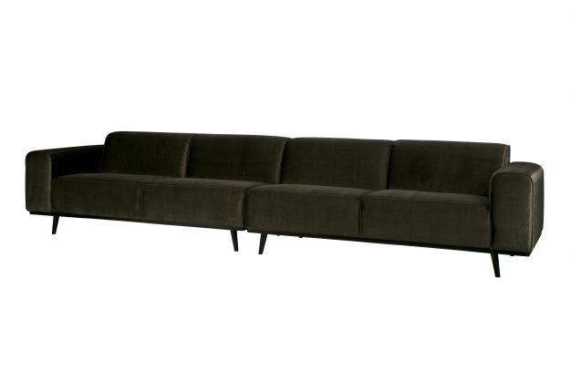Statement Xl 4-zits Bank 360 Cm Velvet Warm Groen