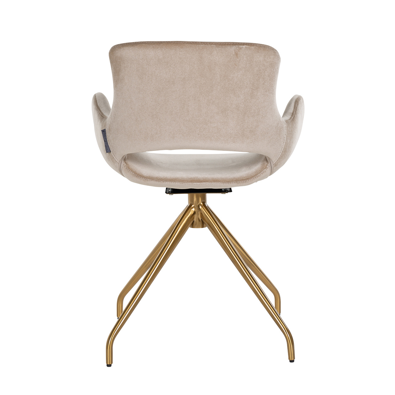 Stoel Sierra Sand Velvet / Brushed Gold (Genova 904 Sand)