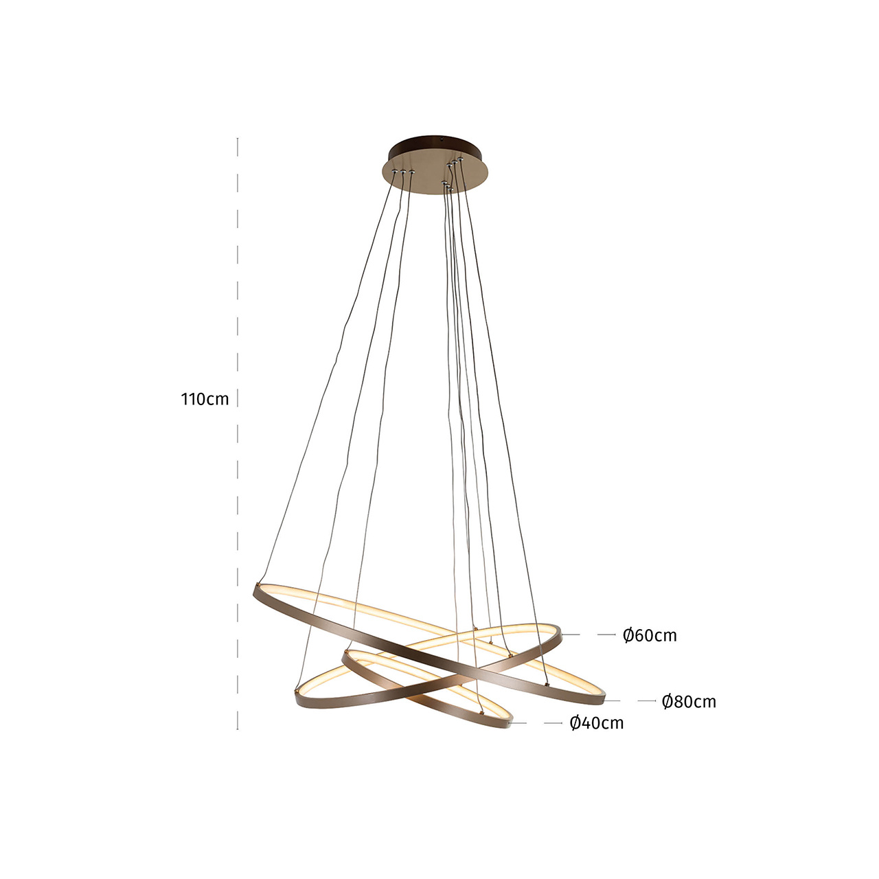 Hanglamp Amira gold (Goud)