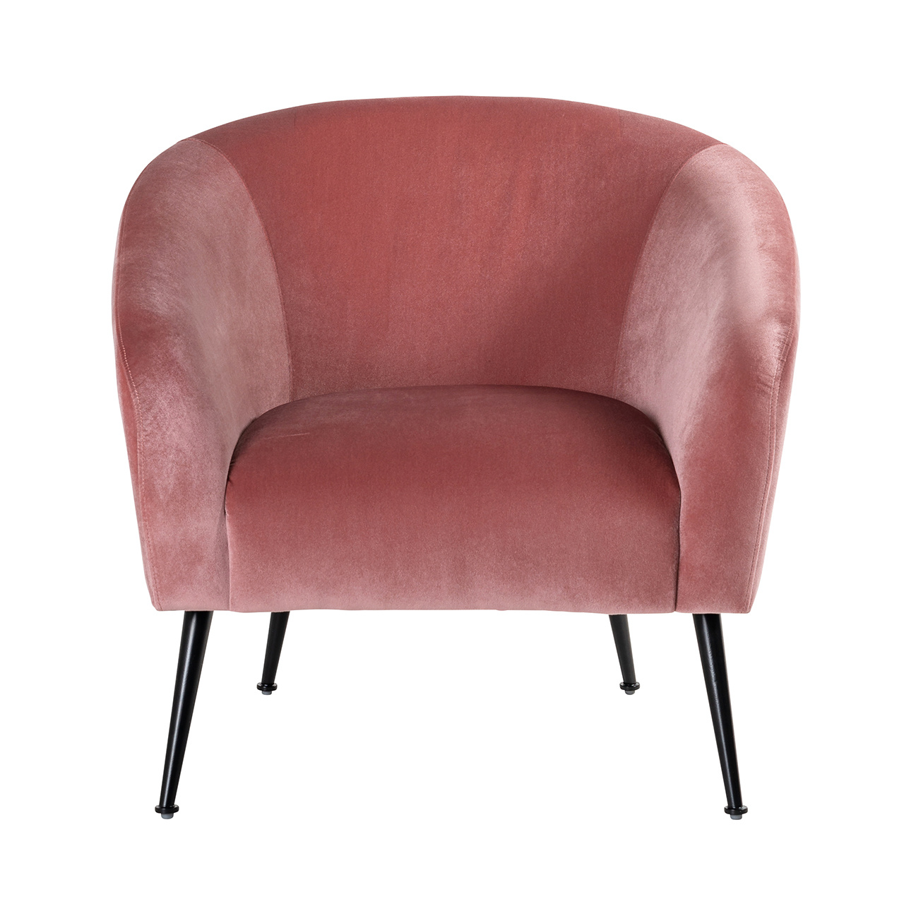 Fauteuil Inova Blush Velvet / black (Genova 706 Blush)