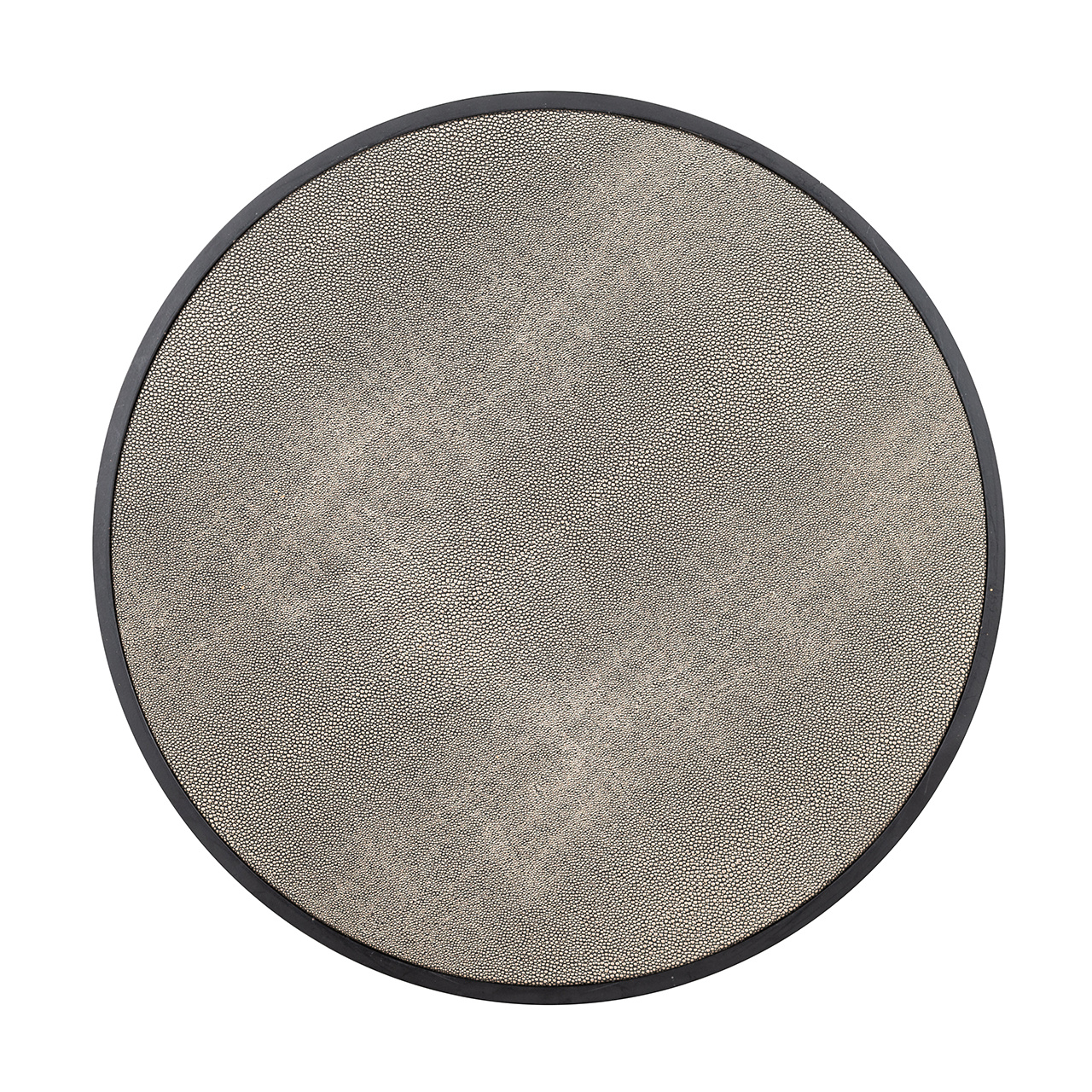 Bijzettafel Lustrio 48Ø Shagreen (Zwart)