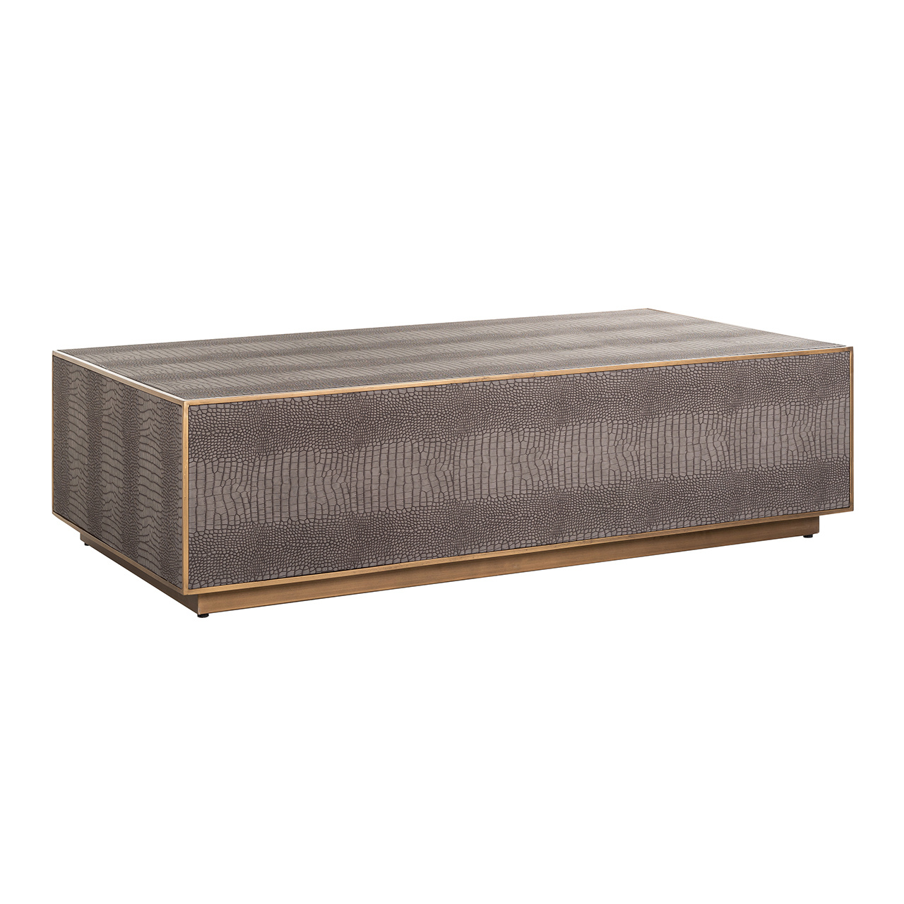Salontafel Classio 150x80 Vegan Leather (Brushed Gold)