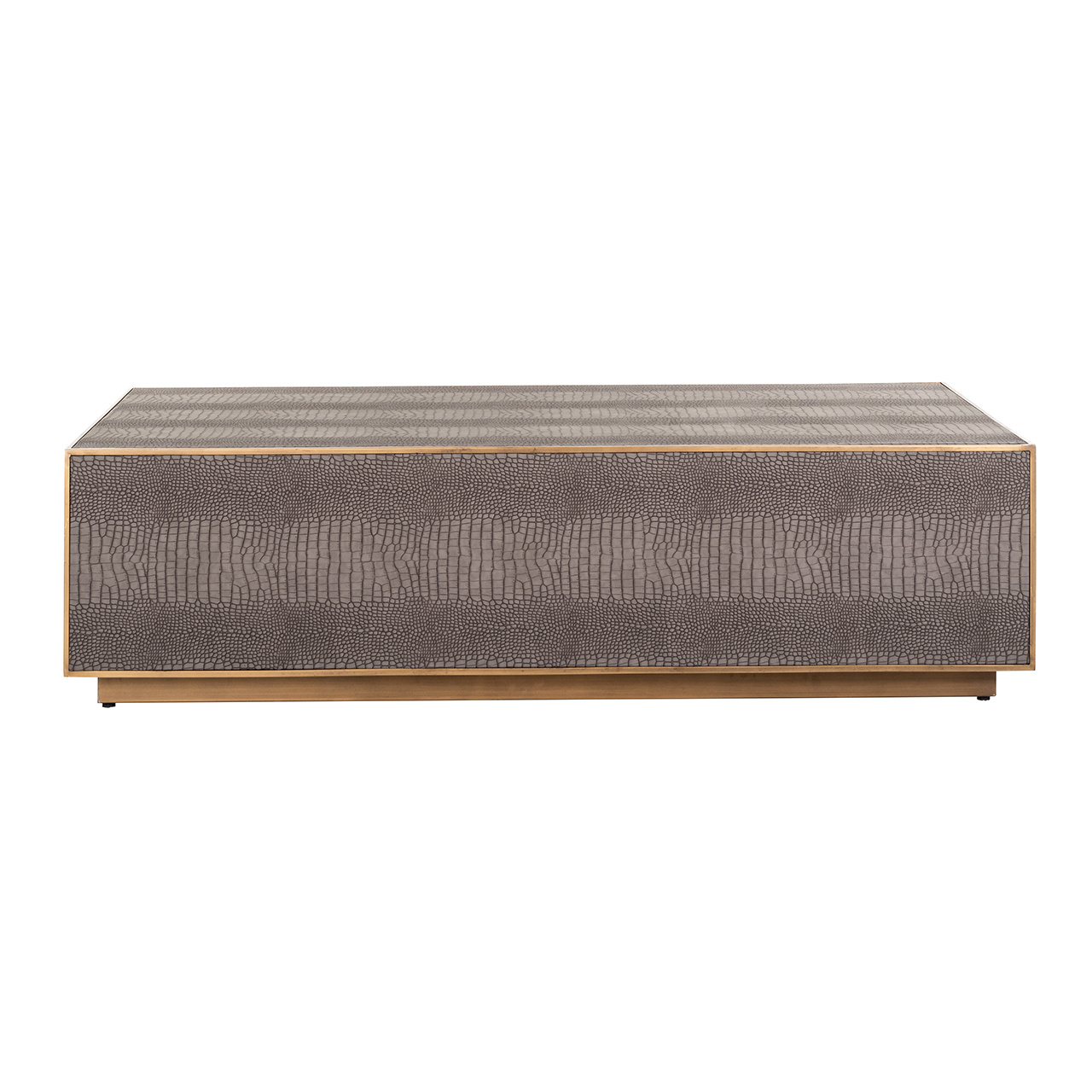 Salontafel Classio 150x80 Vegan Leather (Brushed Gold)