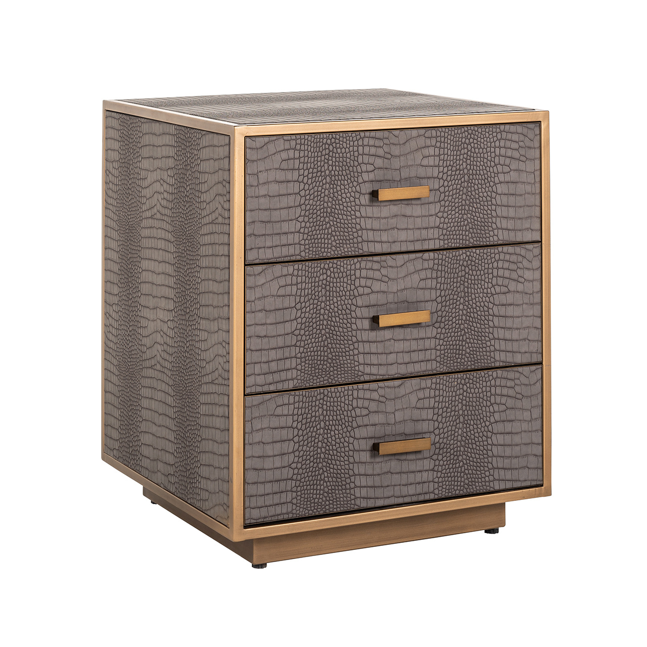 Ladenkast Classio 3-laden Vegan Leather (Brushed Gold)