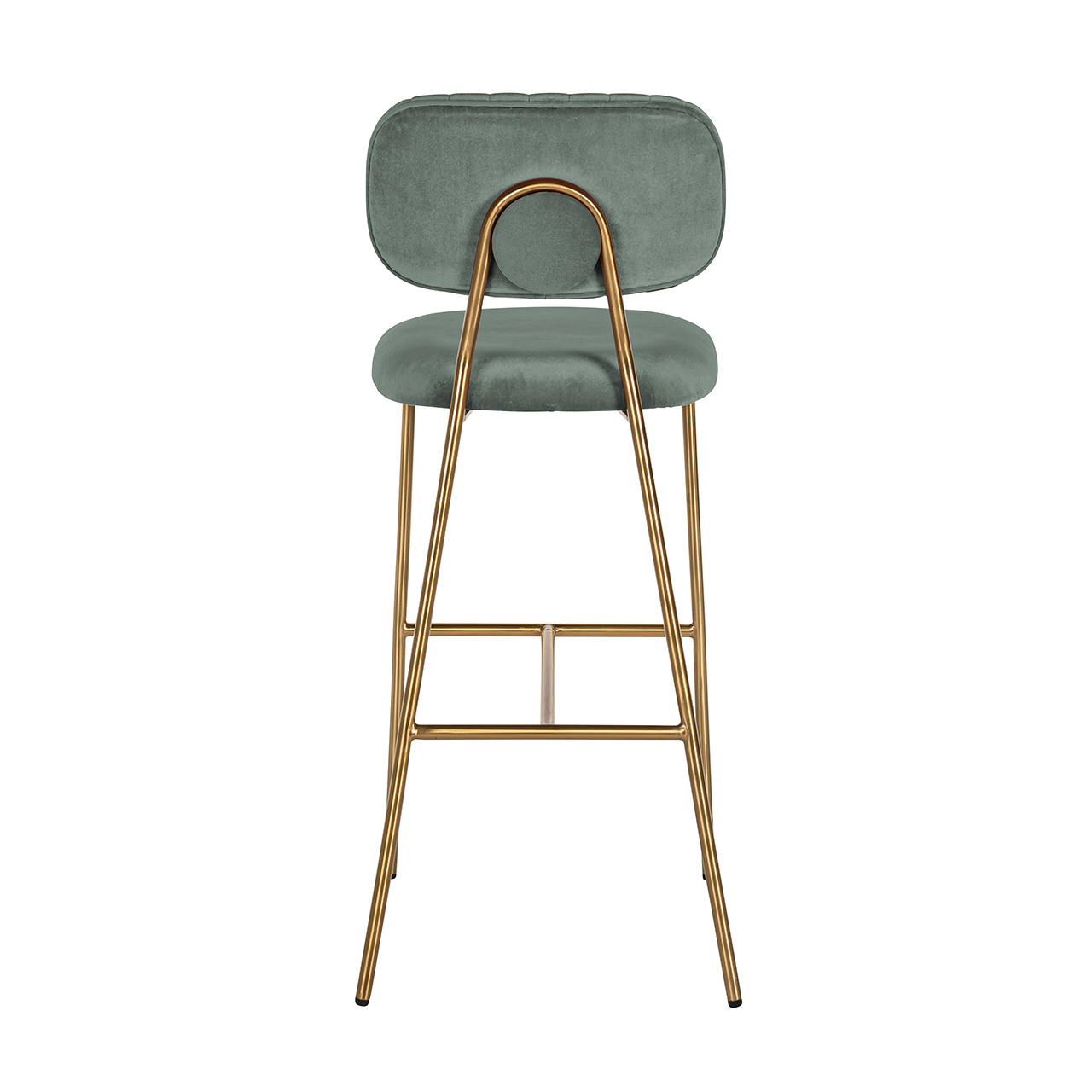 Barstoel Xenia Jade Velvet / Brushed Gold (Genova 504 Jade)