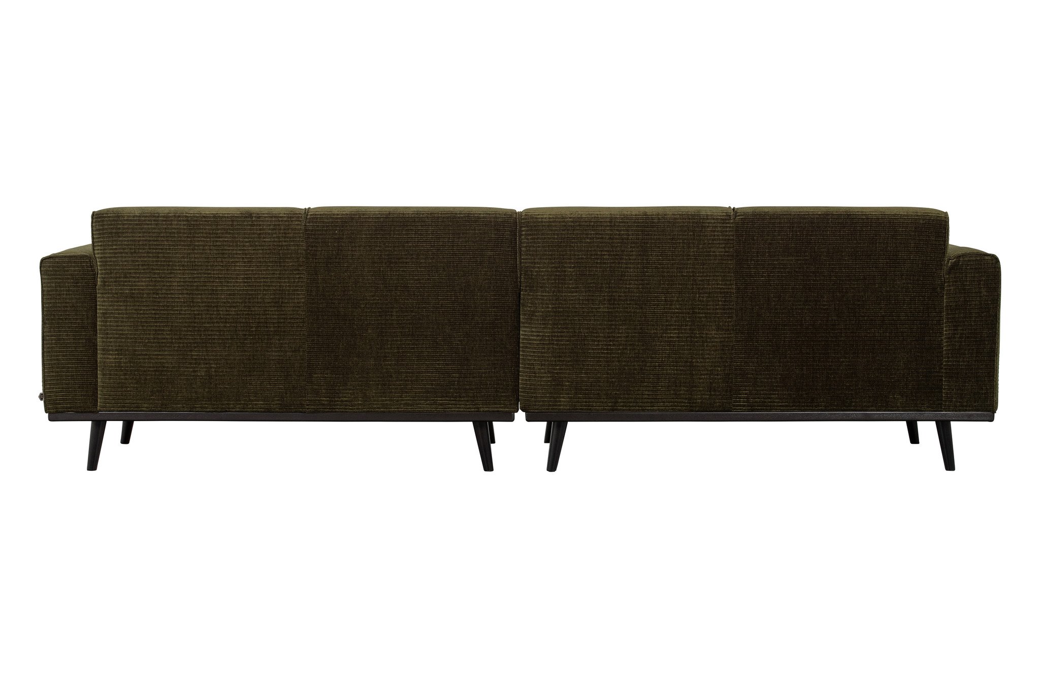 Statement 4-zits Bank 280 Cm Platte Brede Rib Warm Groen