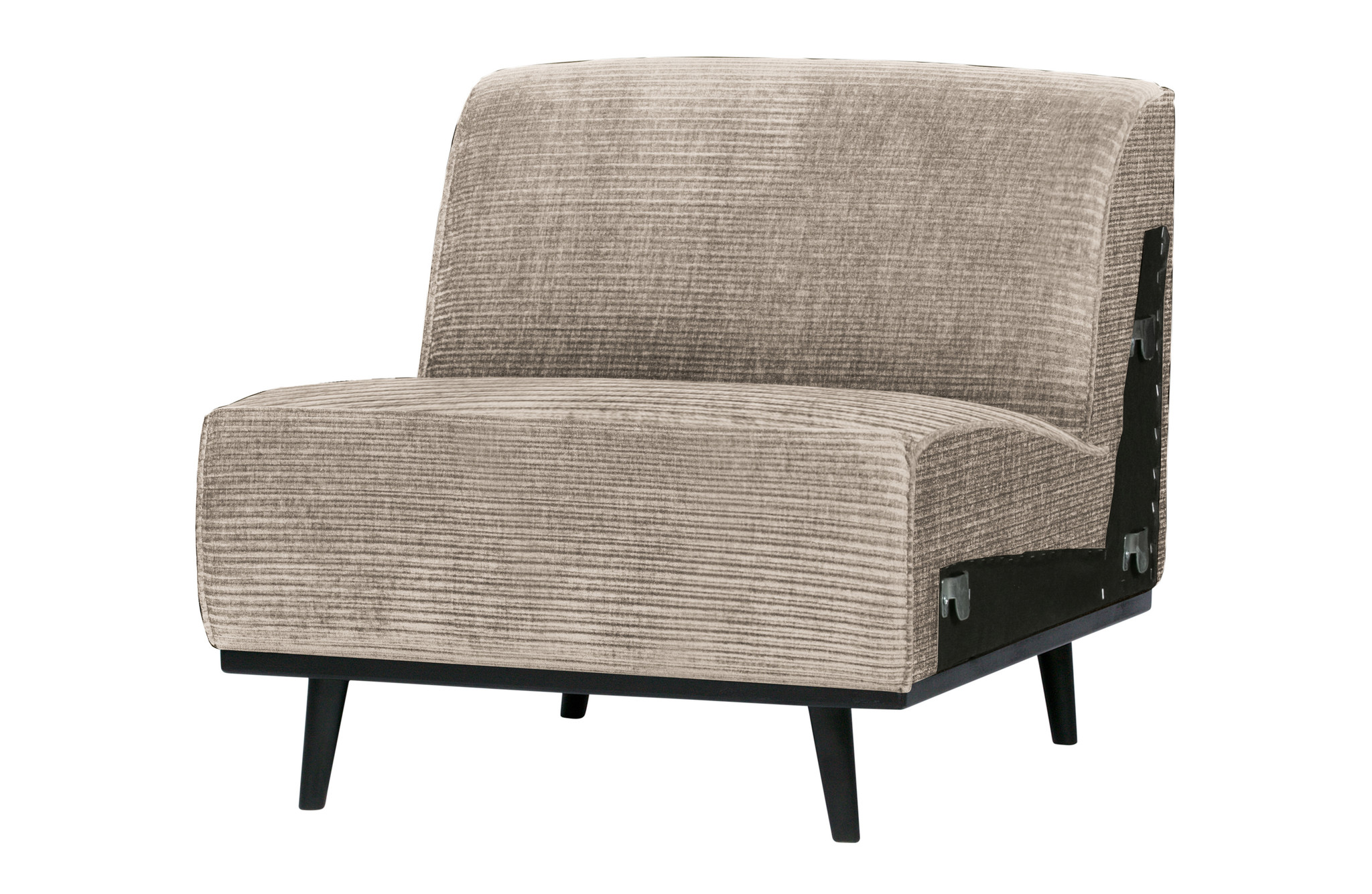 Statement 1-zits Element Brede Platte Rib Clay