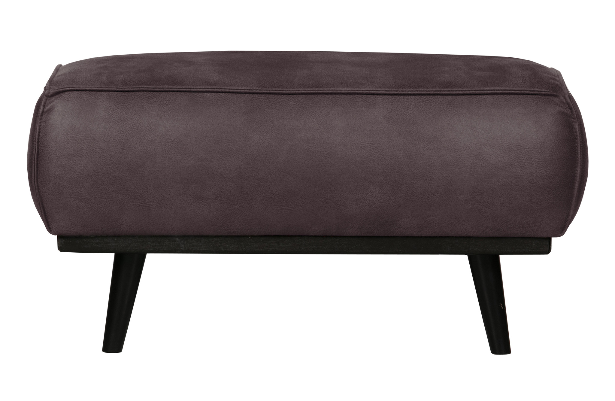 Statement Hocker Eco Leer Grijs 80x55cm