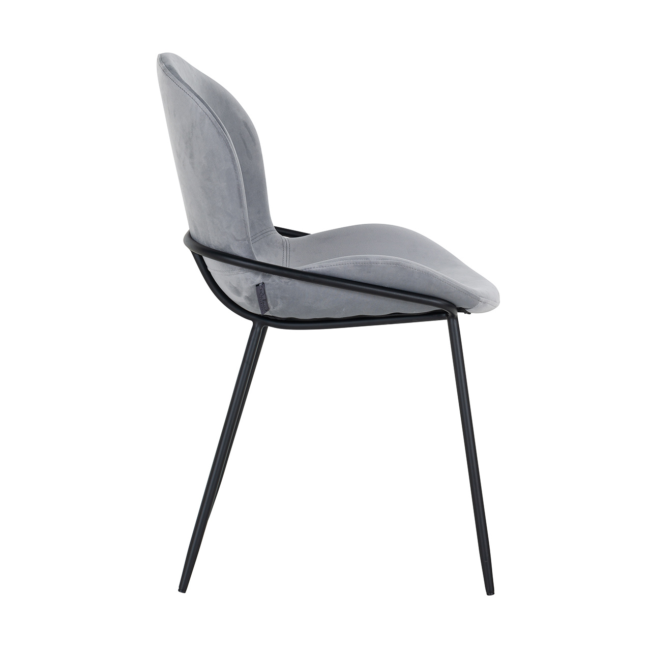 Stoel Ella Steel velvet (Quartz Steel 806)