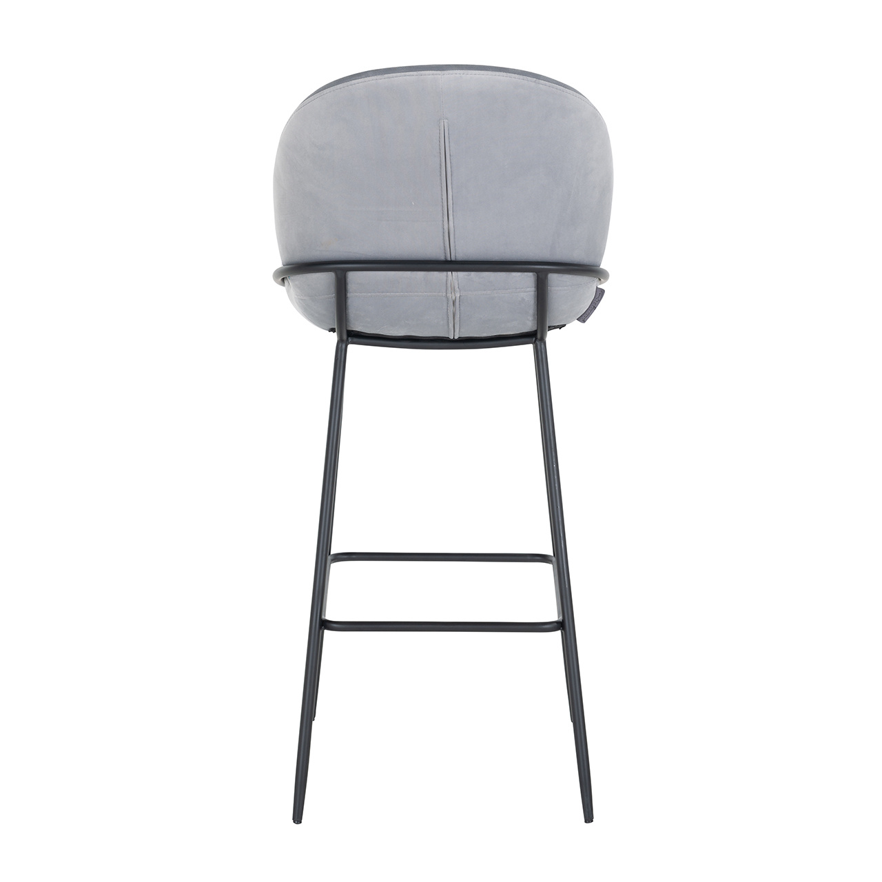 Barstoel Ella Steel Velvet (Quartz Steel 806)