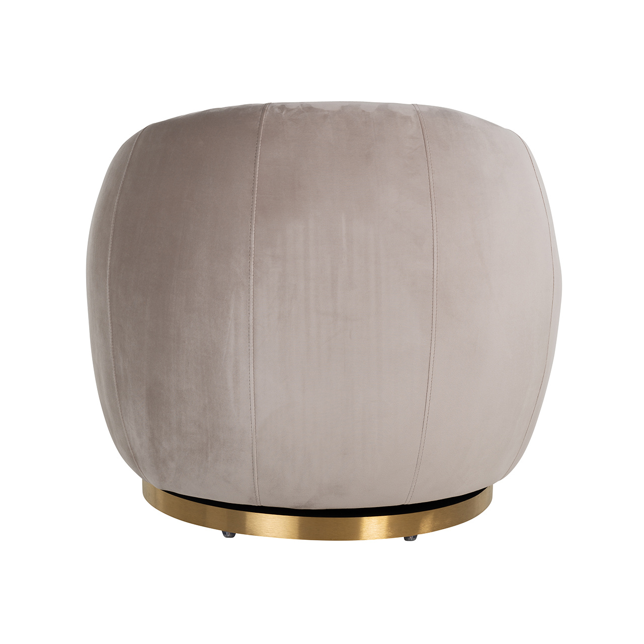 Draaifauteuil Jago Khaki Velvet / Brushed gold (Quartz Khaki 903)
