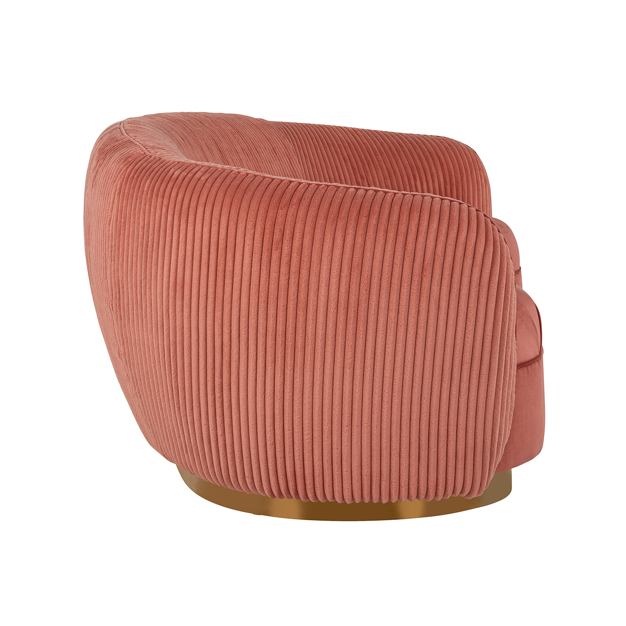 Bank Waylon Pink velvet + rib (Roze)