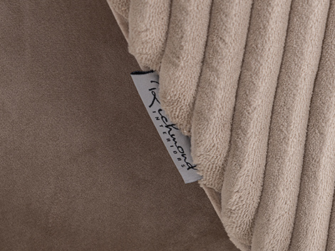 Draaifauteuil Bristel Nougat velvet + rib