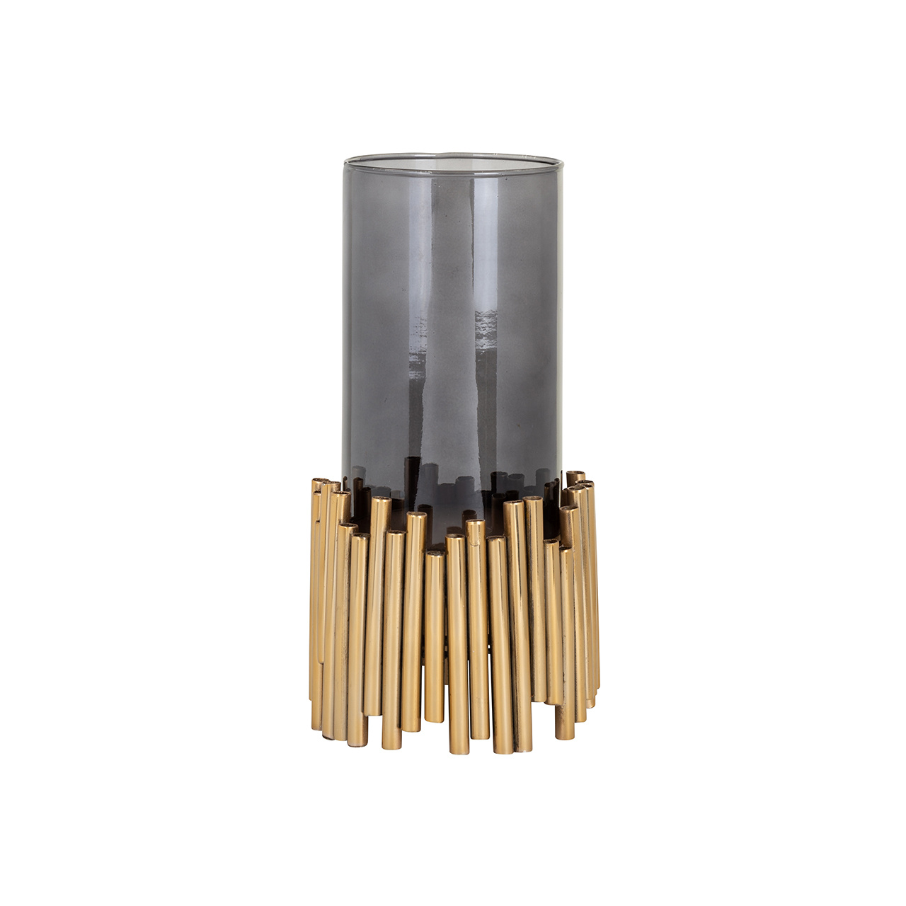 Windlicht Lennox klein (Black/gold)