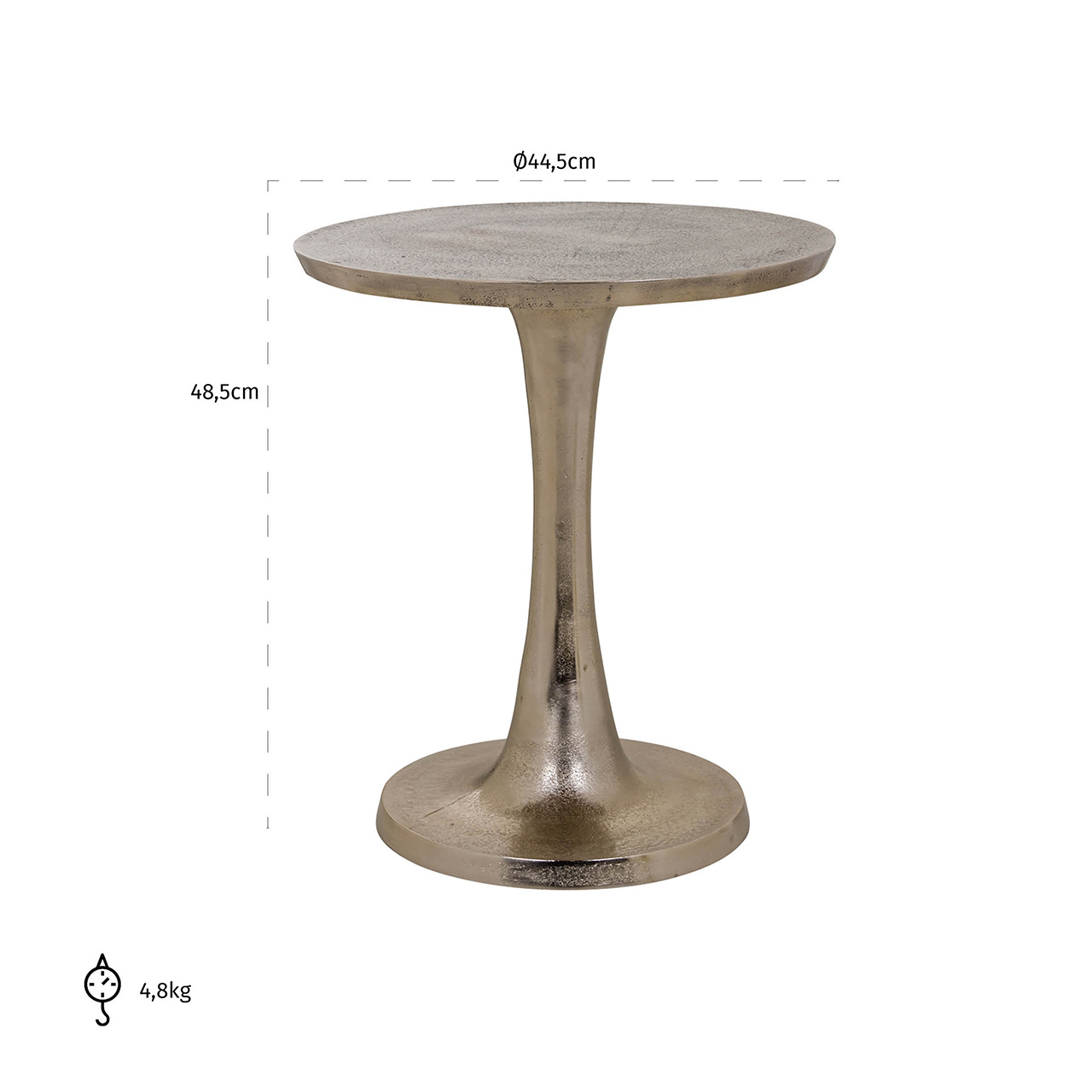 Bijzettafel Ledger 44,5Ø (Gold)