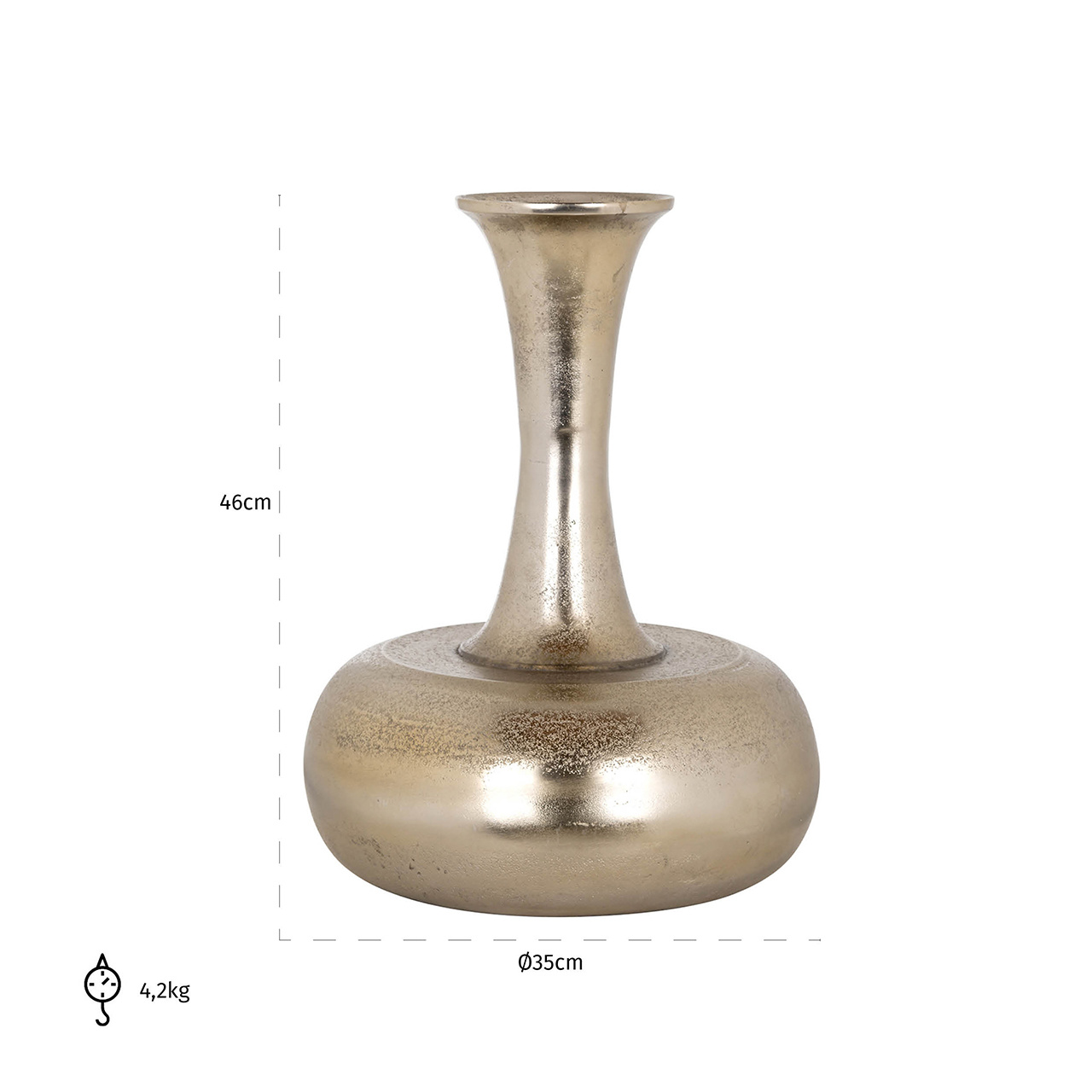 Vaas Esila groot (Gold)